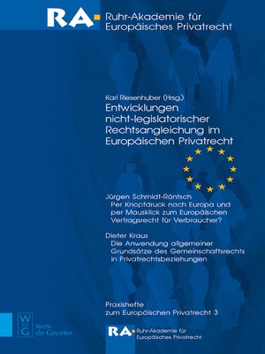 cover image of Entwicklungen nicht-legislatorischer Rechtsangleichung im Europäischen Privatrecht
